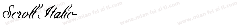 Scroll Italic字体转换